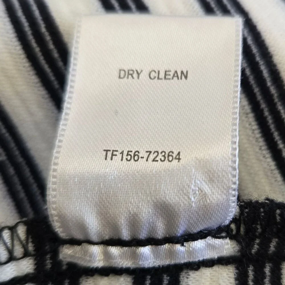 Vintage Pendleton Womens XL Striped Swing Jacket Blazer Navy/White Pleated Back - Picture 14 of 14